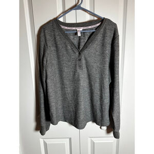 JOYSUN Charcoal Grey Heather Pajama Set XL
